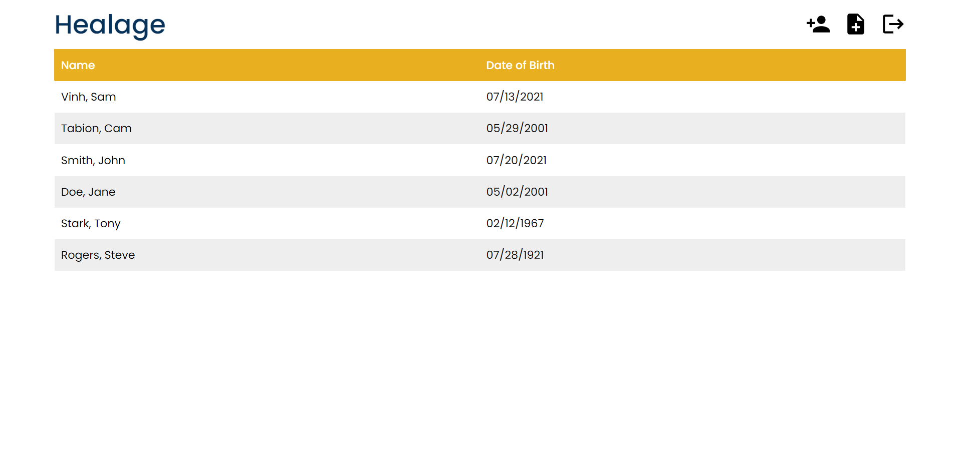 Healage project preview